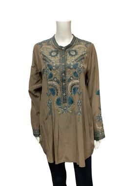 Johnny Was Biya Floral Print Top Size: S